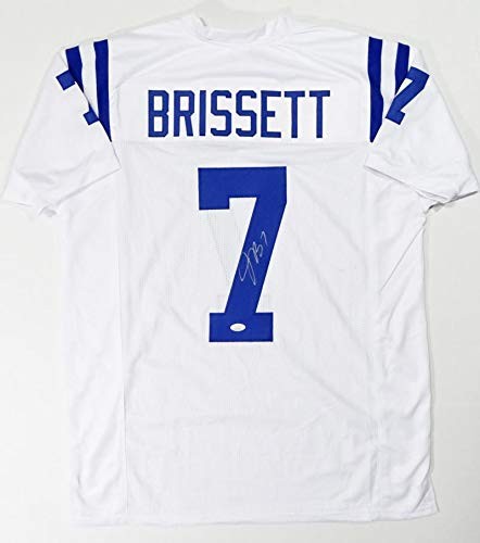 Jacoby Brissett Autographed White Custom Jersey