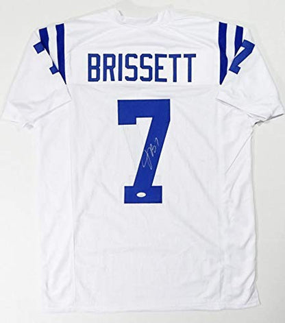 Jacoby Brissett Autographed White Custom Jersey
