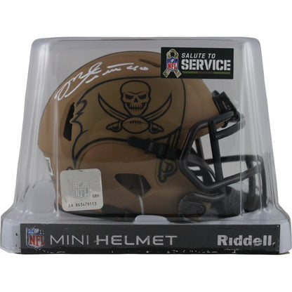 Mike Alstott Tampa Bay Buccaneers 2023 Salute to Service Mini Helmet