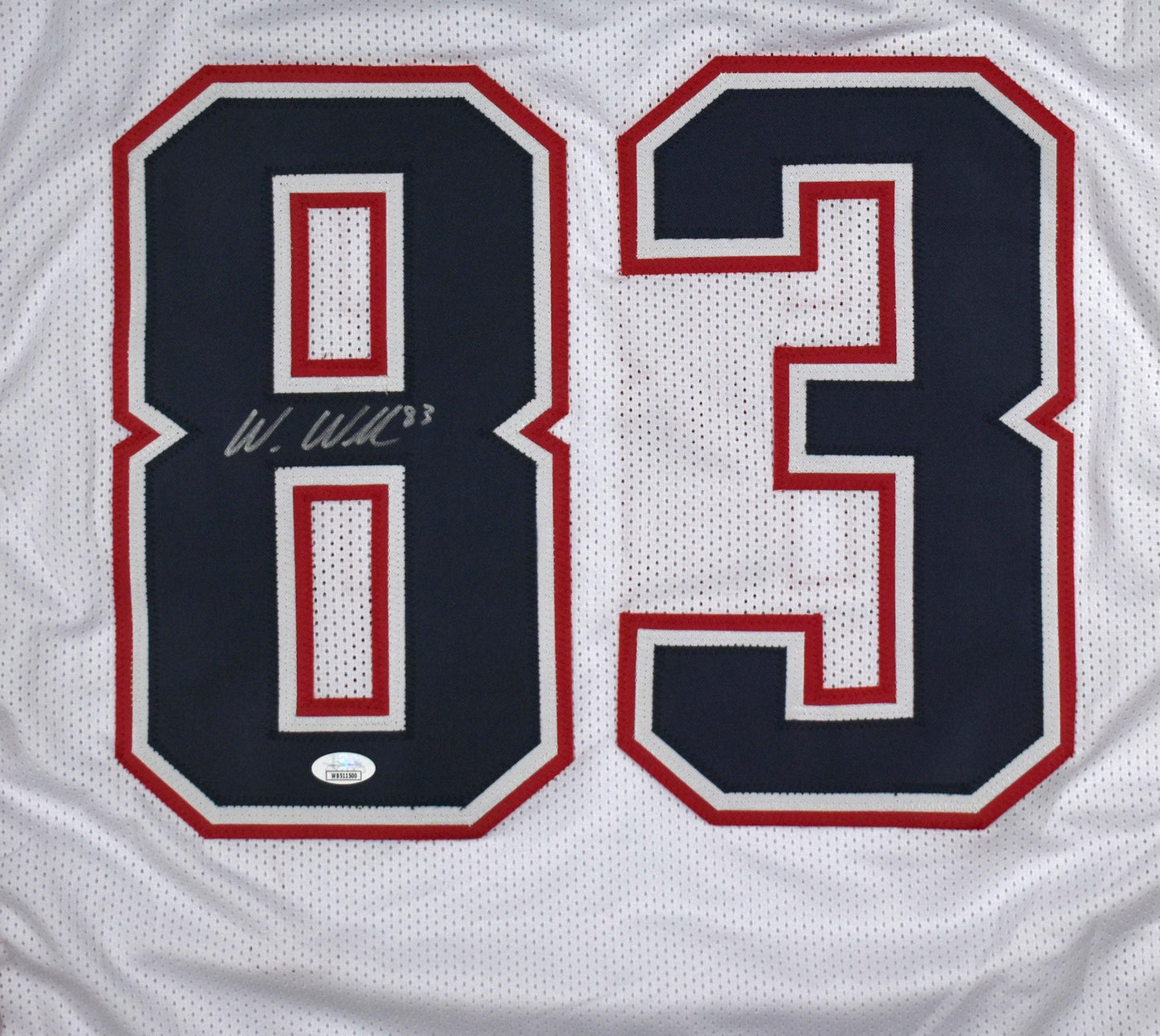 Wes Welker Autographed White Custom Jersey