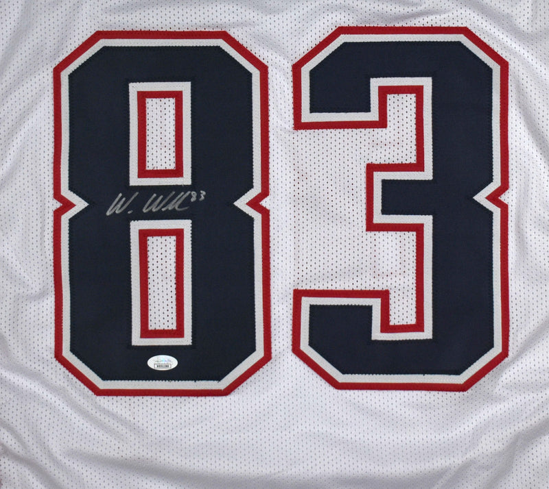 Wes Welker Autographed White Custom Jersey
