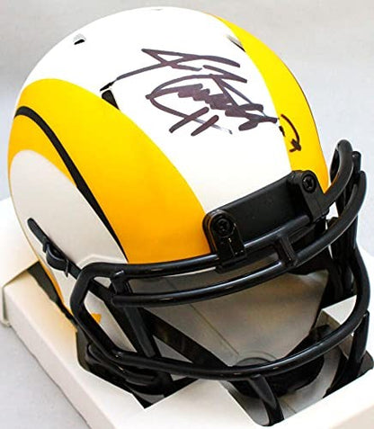Jim Everett Signed Los Angeles Rams Lunar Mini Helmet