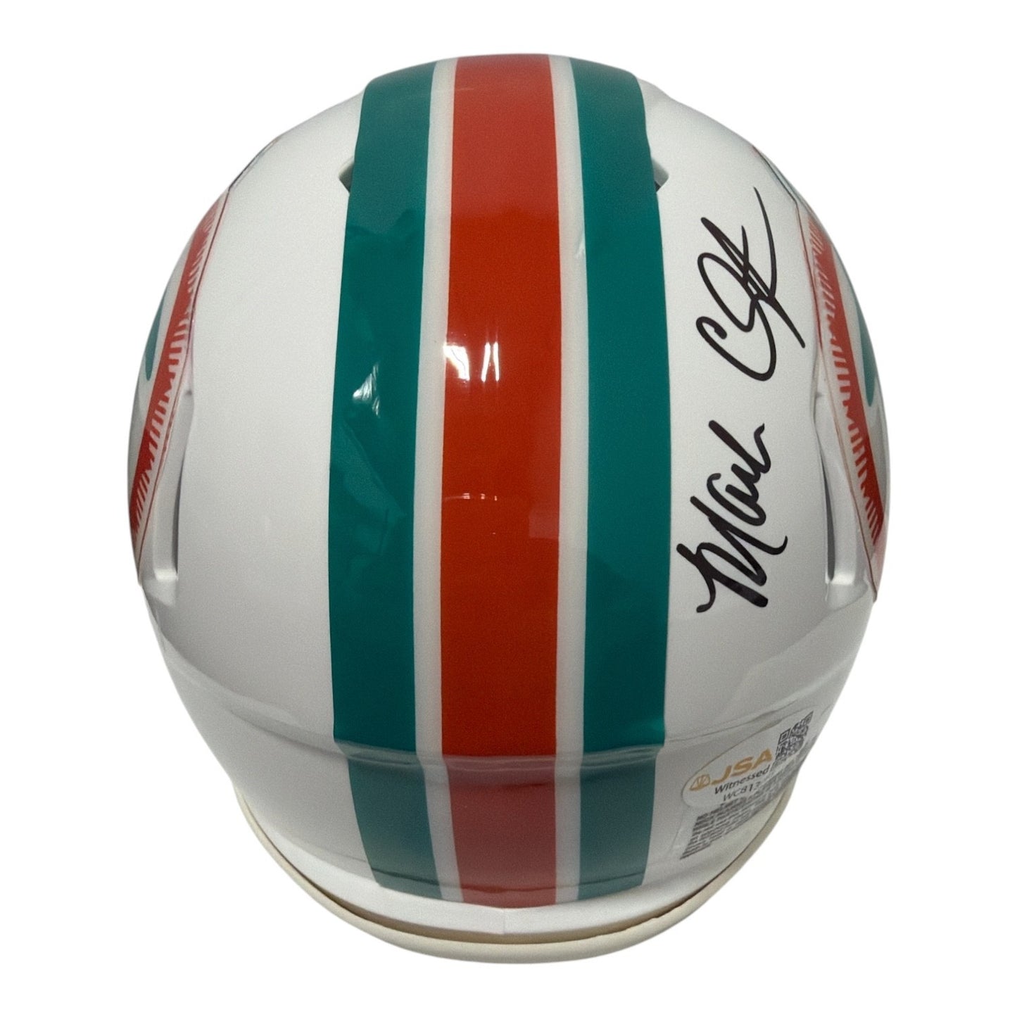 Mark Clayton Signed Miami Dolphins Throwback Mini Helmet