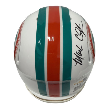 Mark Clayton Signed Miami Dolphins Throwback Mini Helmet
