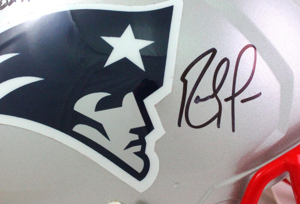Randy Moss Signed New England Patriots Full Size Speed Authentic Helmet