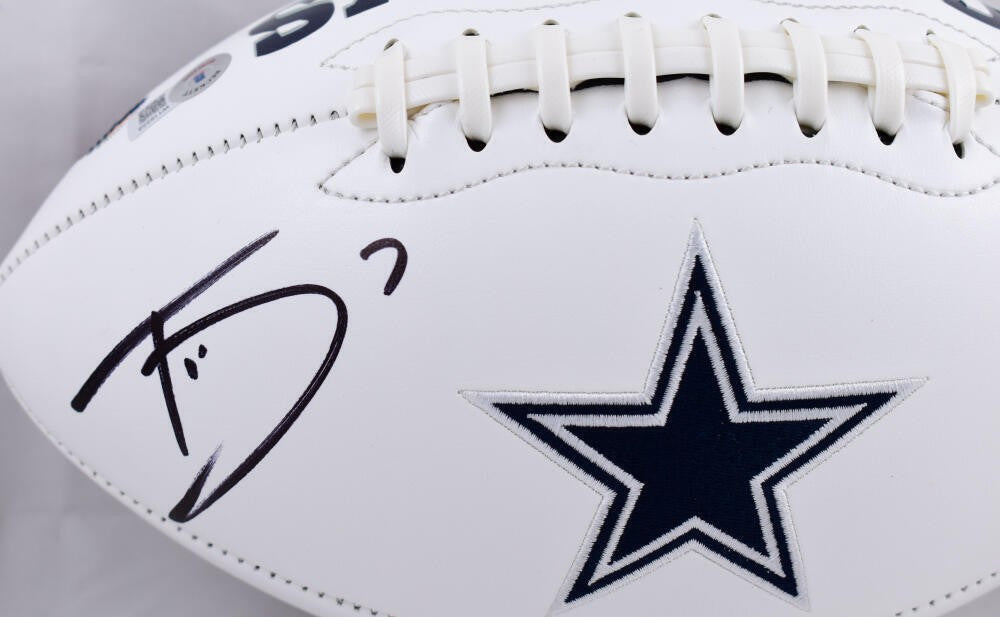 Trevon Diggs Autographed Dallas Cowboys Logo Football