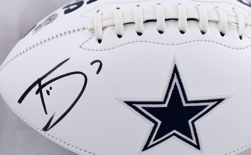 Trevon Diggs Autographed Dallas Cowboys Logo Football