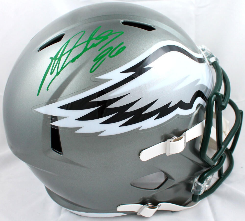 Miles Sanders Signed Philadelphia Eagles Full Size Flash Speed Helmet