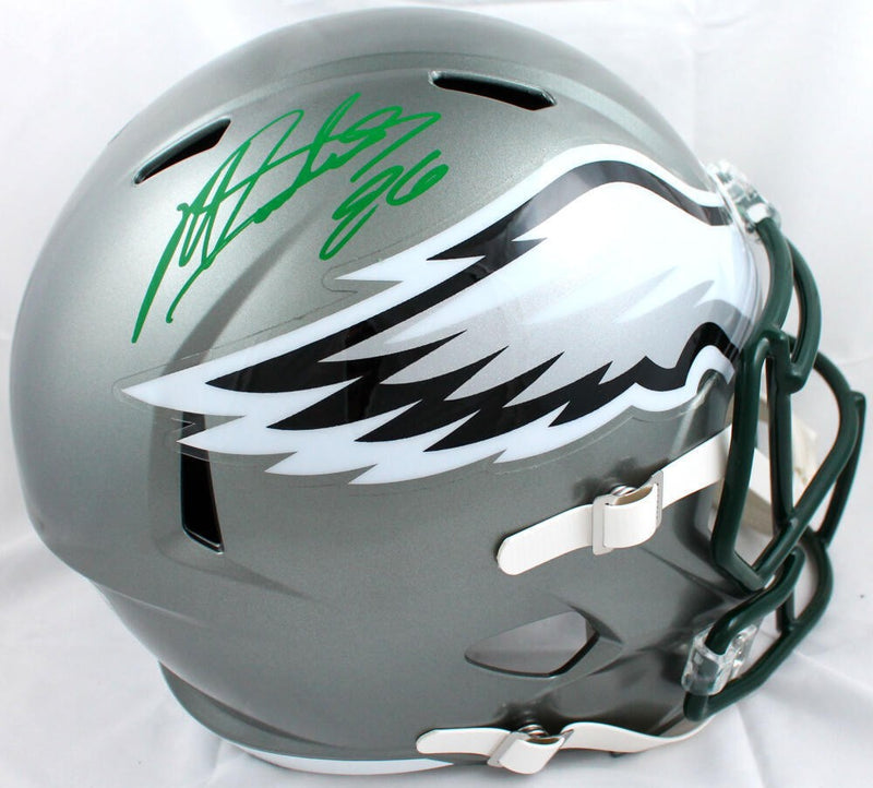 Miles Sanders Signed Philadelphia Eagles Full Size Flash Speed Helmet