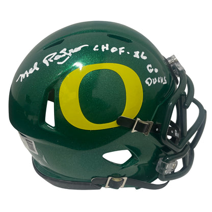 Mel Renfro Signed Oregon Ducks Speed Mini Helmet CHOF 86 Go Ducks