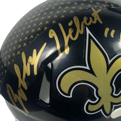 Bobby Hebert Signed New Orleans Saints "Cajun Cannon" Alternate Mini Helmet