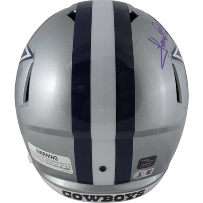 Emmitt Smith & Tony Dorsett Signed Dallas Cowboys Full Size Replica Helmet