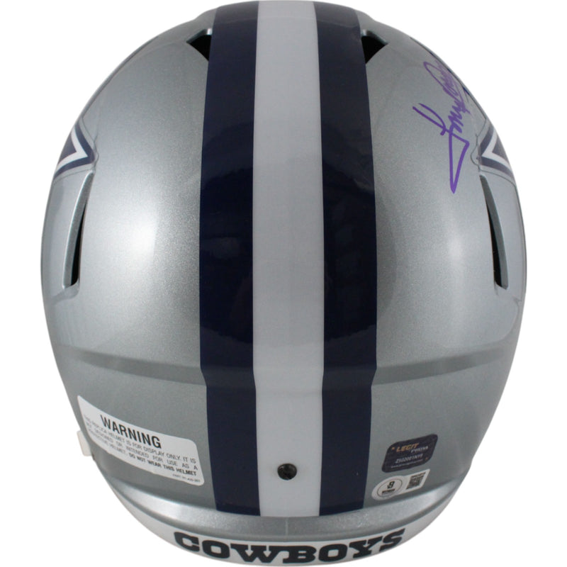Emmitt Smith & Tony Dorsett Signed Dallas Cowboys Full Size Replica Helmet