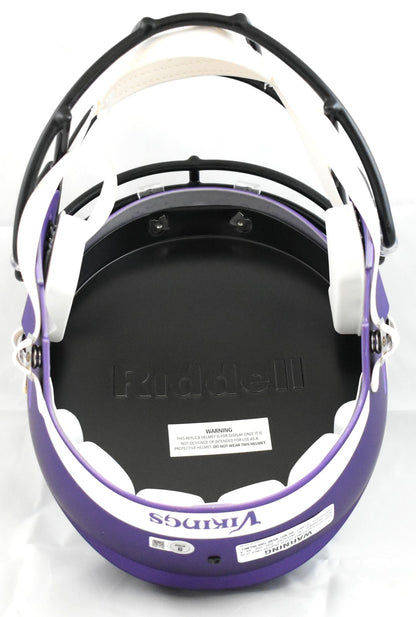 Justin Jefferson Autographed Minnesota Vikings Full Size Speed Helmet