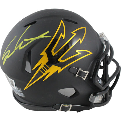 Sam Leavitt Arizona State Sun Devils Autographed Black Mini Helmet