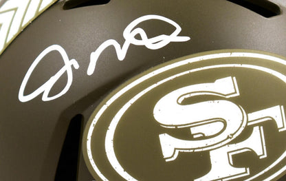 Joe Montana Autographed San Francisco 49ers Salute to Service Mini Helmet
