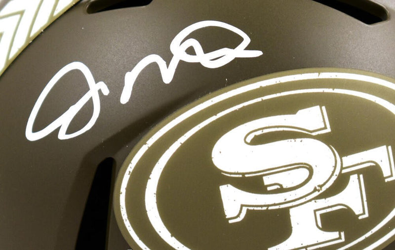 Joe Montana Autographed San Francisco 49ers Salute to Service Mini Helmet