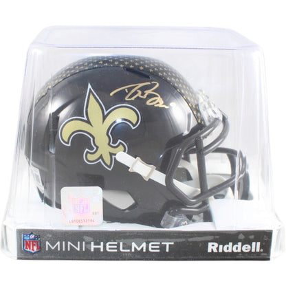 Drew Brees Signed New Orleans Saints 2022 Alternate Mini Helmet