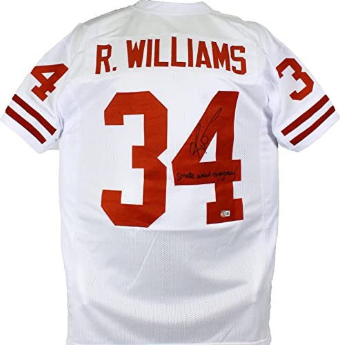 Ricky Williams Signed Custom White Jersey "Smoke Weed Everyday" Inscription
