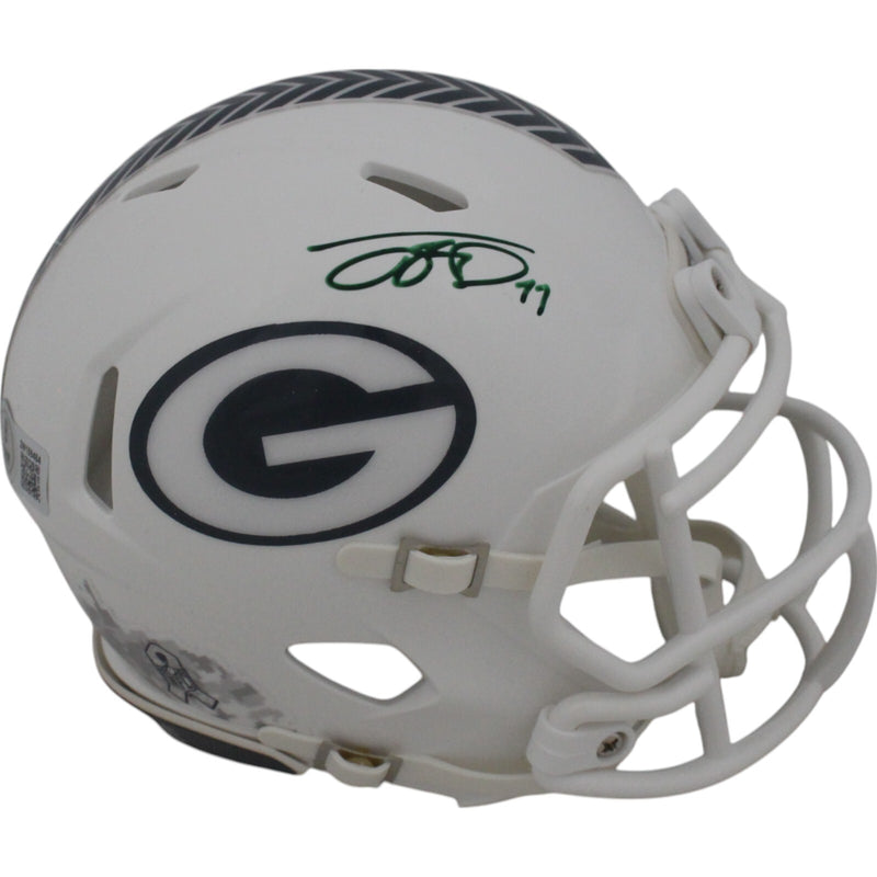 Jayden Reed Signed Green Bay Packers 2024 Salute to Service Mini Helmet
