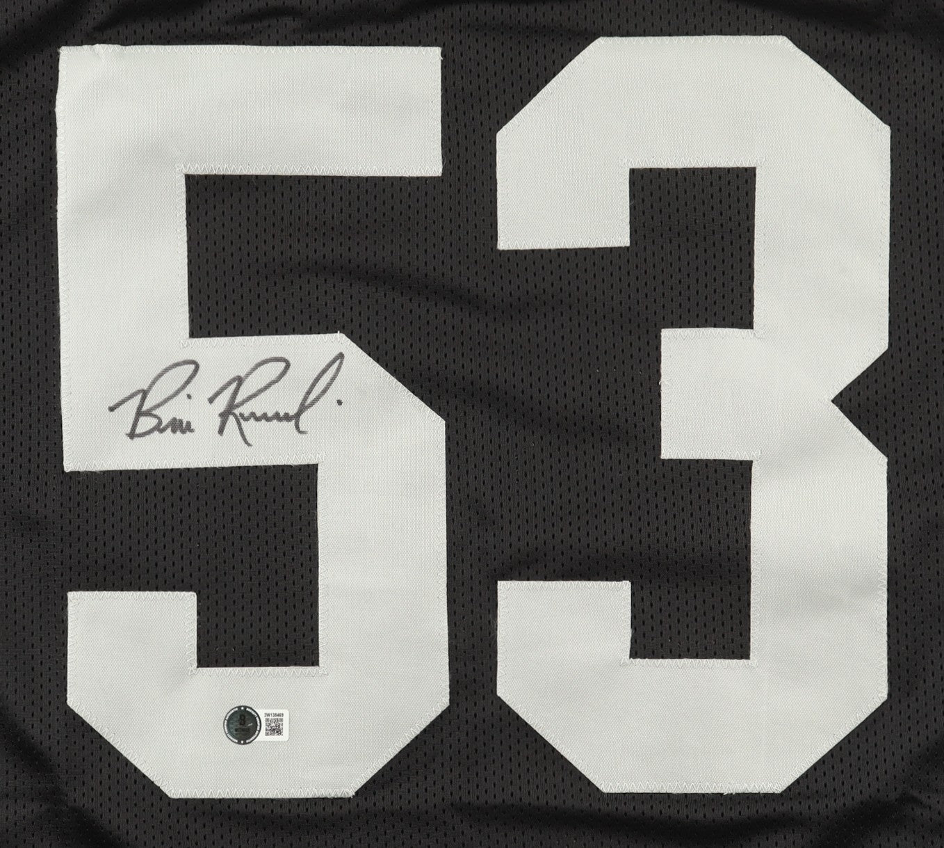 Bill Romanowski Autographed Las Vegas Raiders Black Jersey
