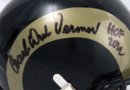 Dick Vermeil Signed St. Louis Rams Speed Mini Helmet (HOF Inscribed)
