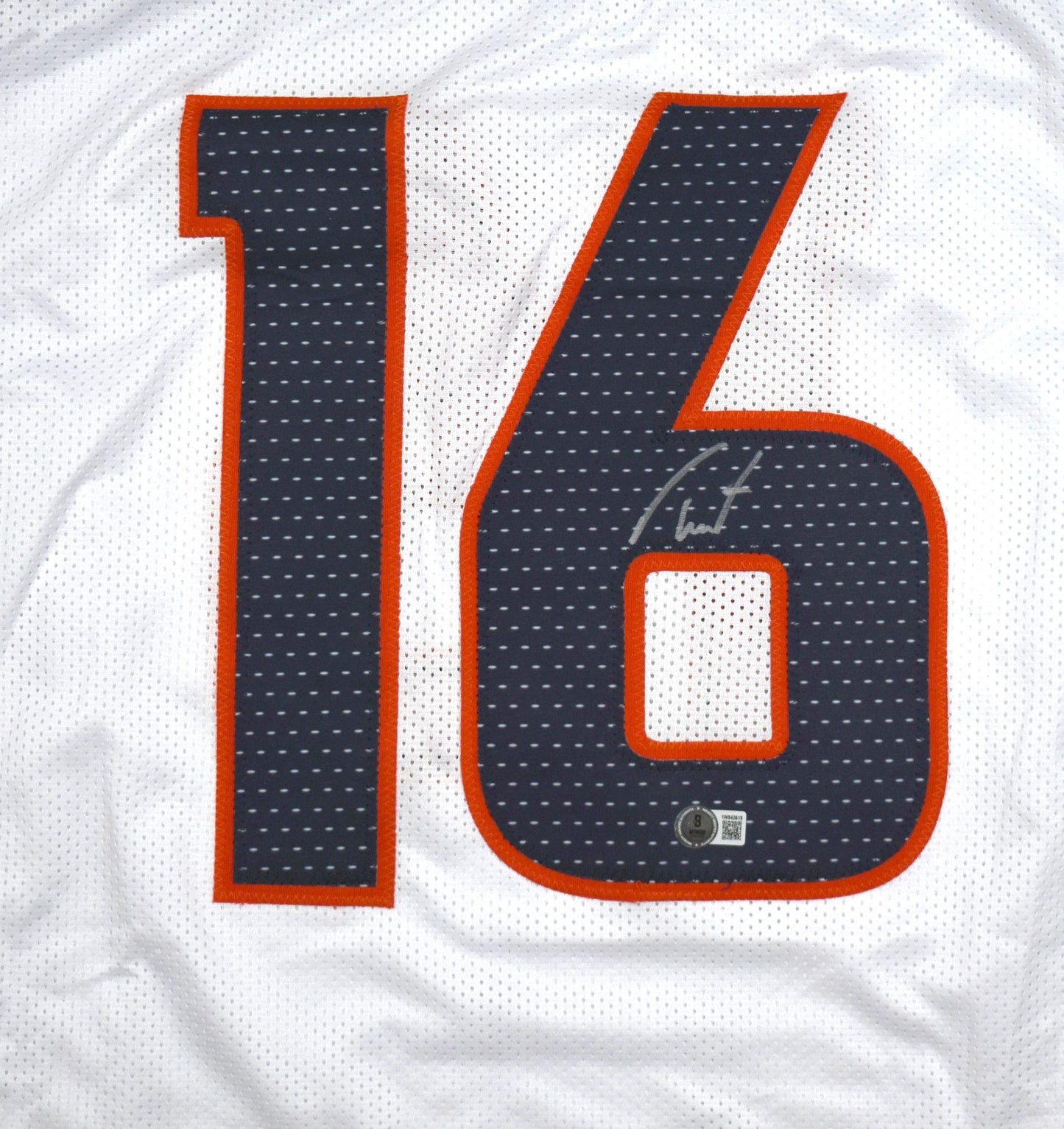 Troy Franklin Autographed Denver Broncos Custom White Jersey