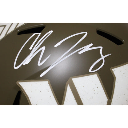 Chase Young Signed Washington Commanders Full Size Salute to Service Helmet