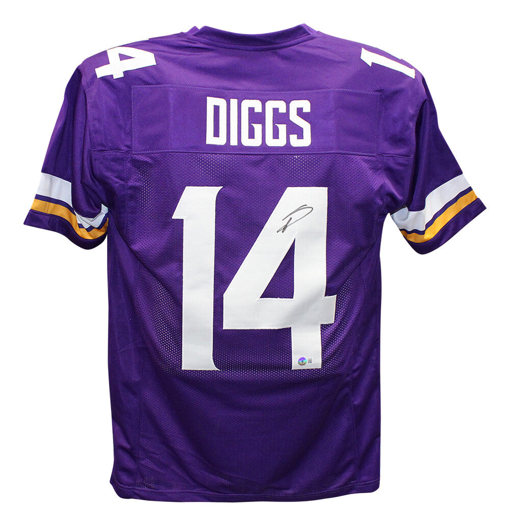 Stefon Diggs Signed Minnesota Vikings Custom Football Jersey