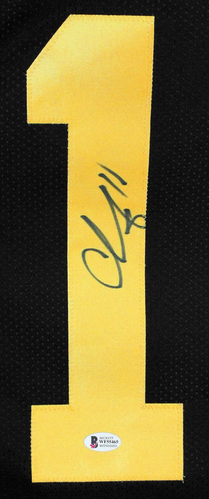 Chase Claypool Autographed Pittsburgh Steelers Black Color Rush Jersey