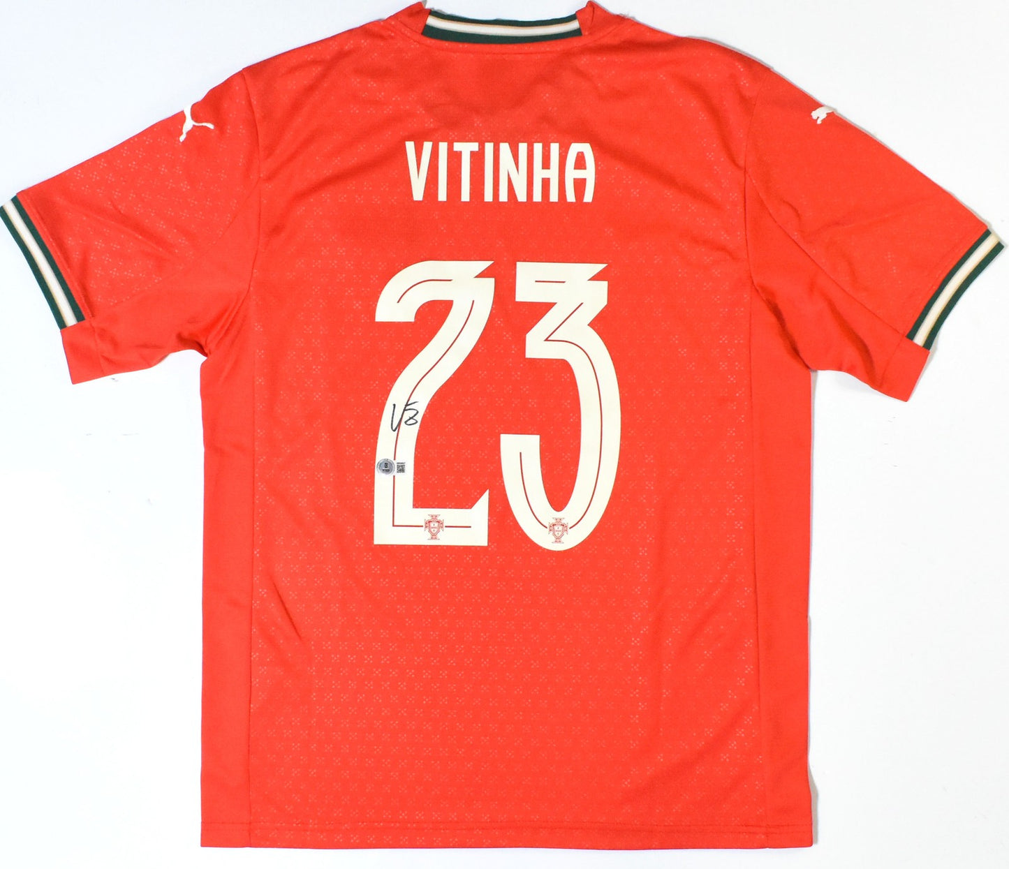 Vitinha Autographed Portugal Home Soccer Jersey