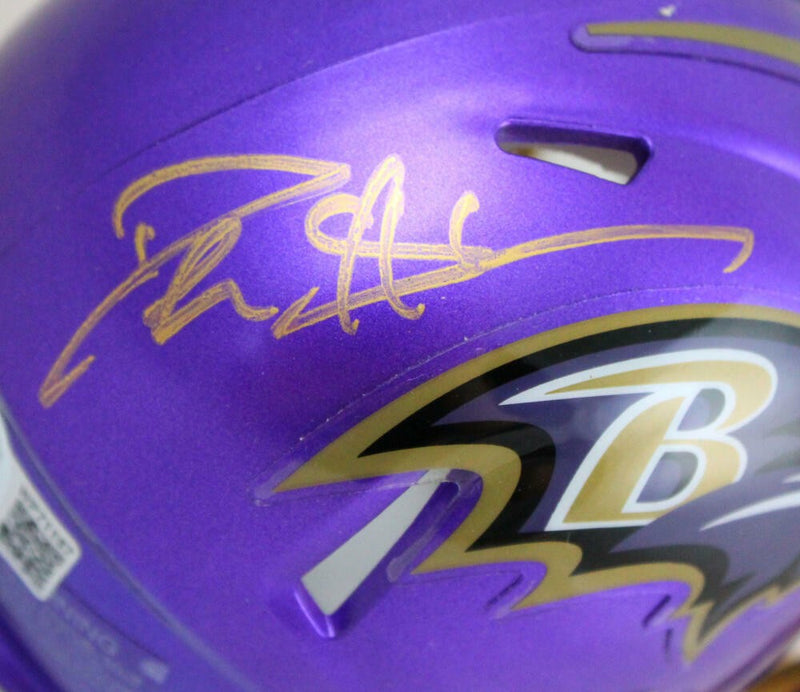 Deion Sanders Signed Baltimore Ravens Flash Mini Helmet