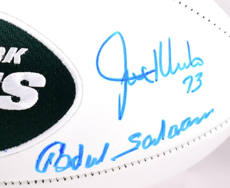 Sack Exchange Autographed New York Jets Logo Football (4 Signatures)