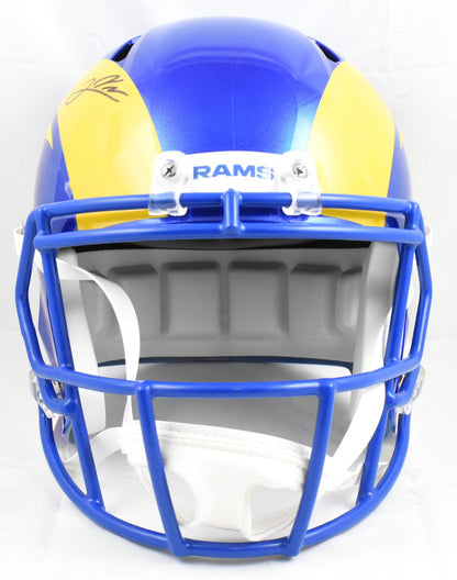 Jared Verse Signed Los Angeles Rams Full Size Speed Replica Helmet