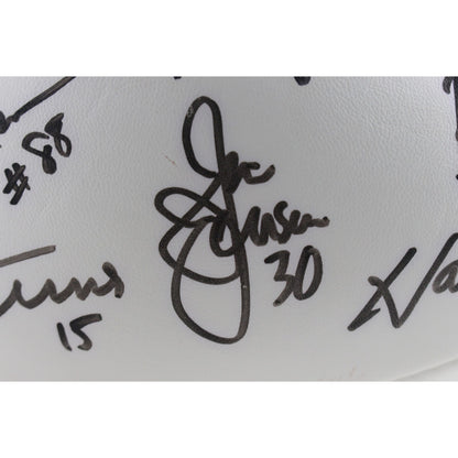 Red Miller & Tom Jackson Signed Denver Broncos 1977 Team Football