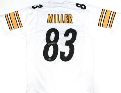 Heath Miller Signed Pittsburgh Steelers Custom White Jersey