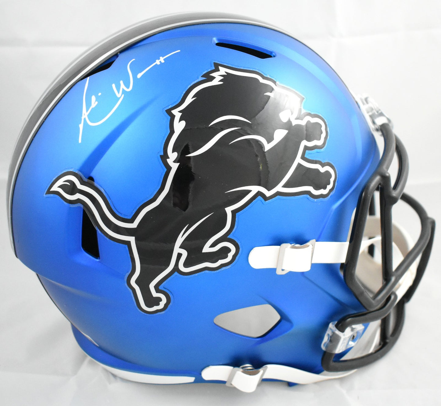 Andre Ware Signed Detroit Lions Full Size 2024 Alternate Speed Helmet