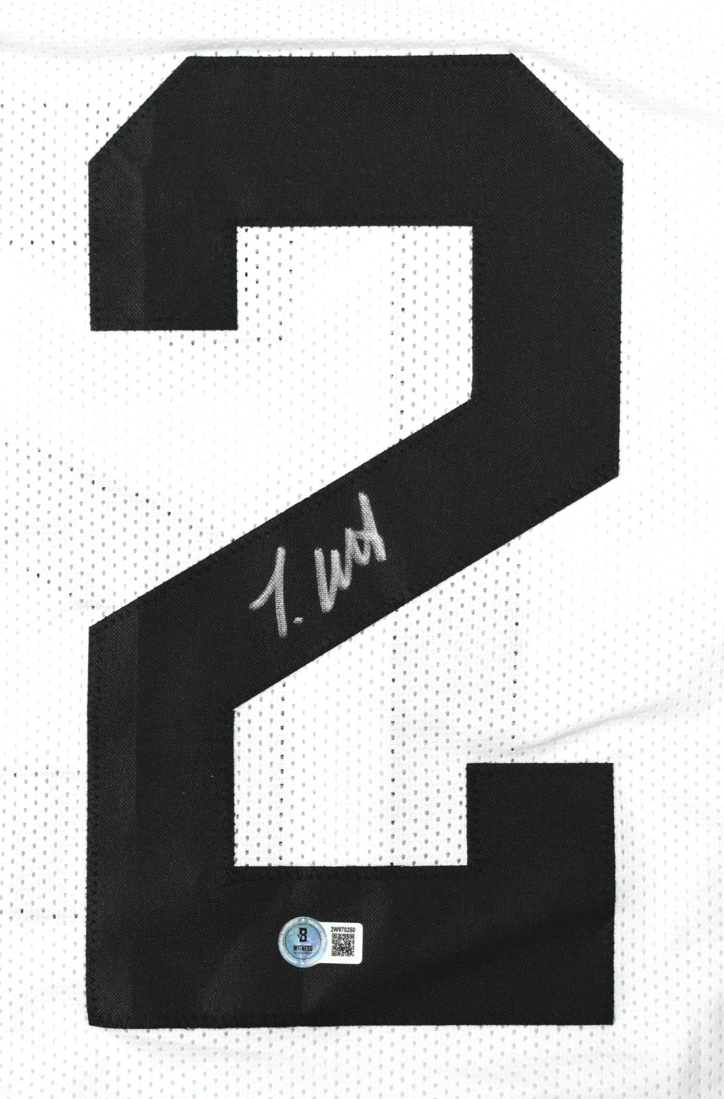 Travis Hunter Autographed Jacksonville Jaguars White Custom Jersey