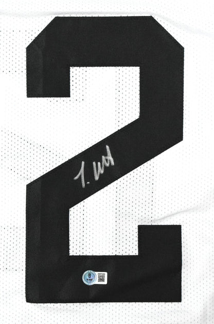 Travis Hunter Autographed Jacksonville Jaguars White Custom Jersey
