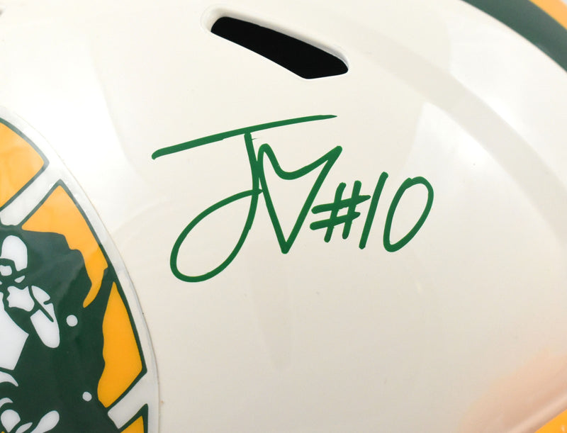 Jordan Love Signed Green Bay Packers Full Size Retro Speed Helmet