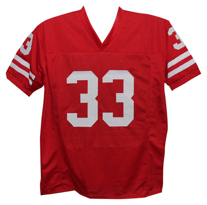 Ron Dayne Autographed Wisconsin Badgers Style Custom Jersey - 99H Inscription