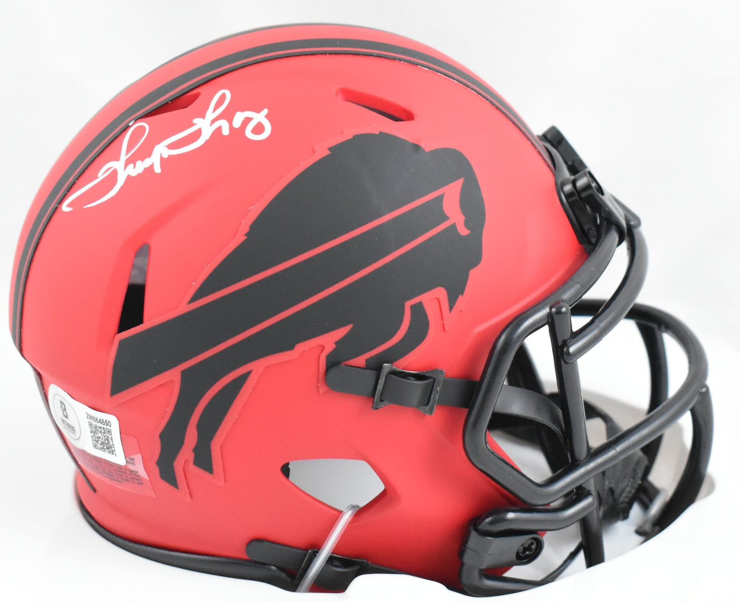 Thurman Thomas Signed Buffalo Bills Rave Speed Mini Helmet