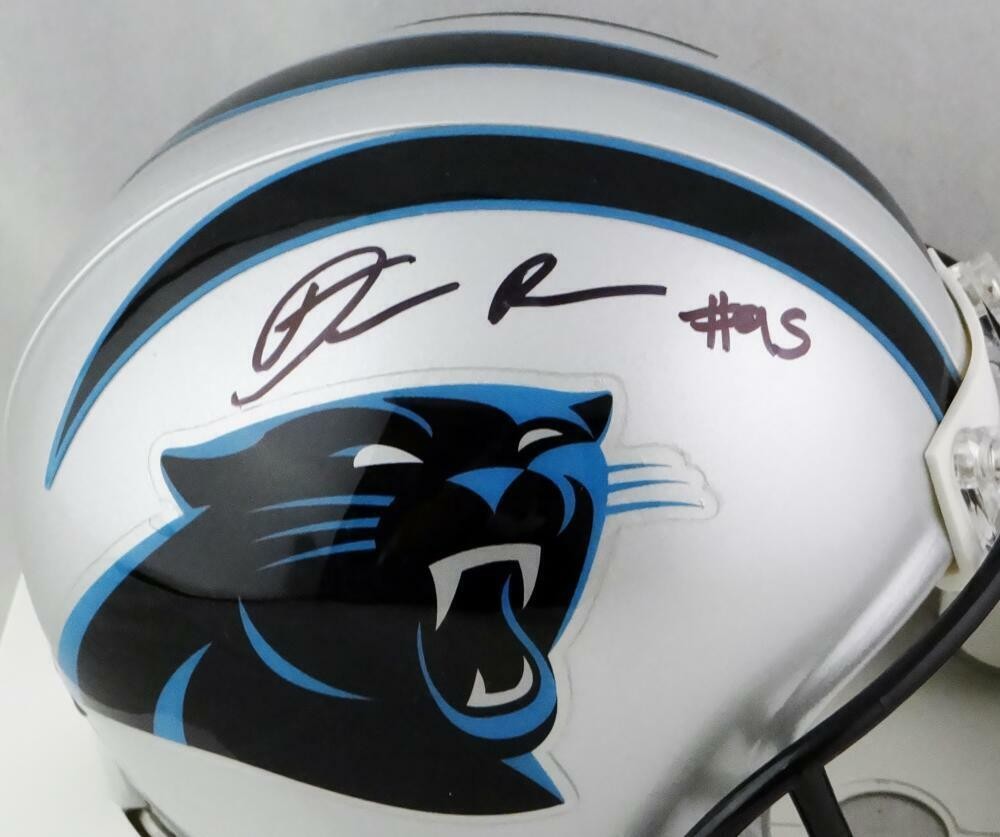 Derrick Brown Signed Carolina Panthers Mini Helmet