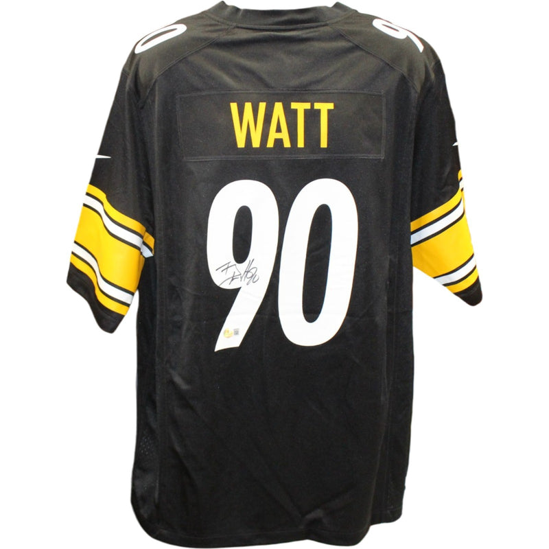 TJ Watt Pittsburgh Steelers Autographed Nike Black Jersey (Beckett)