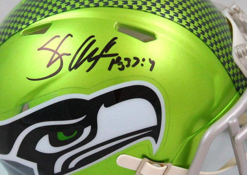 Shaun Alexander Autographed Seattle Seahawks Flash Mini Helmet