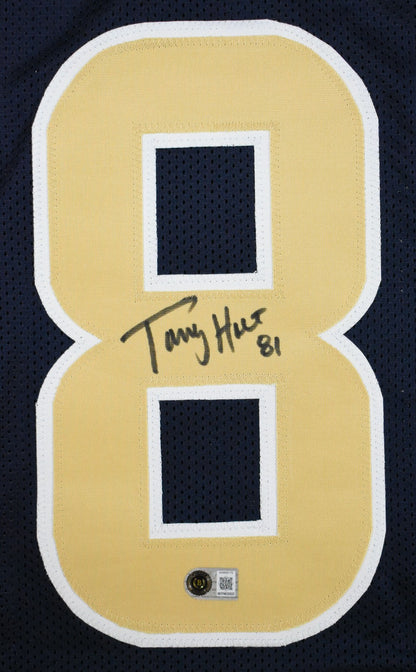 Torry Holt Signed St. Louis Rams Custom Blue Jersey