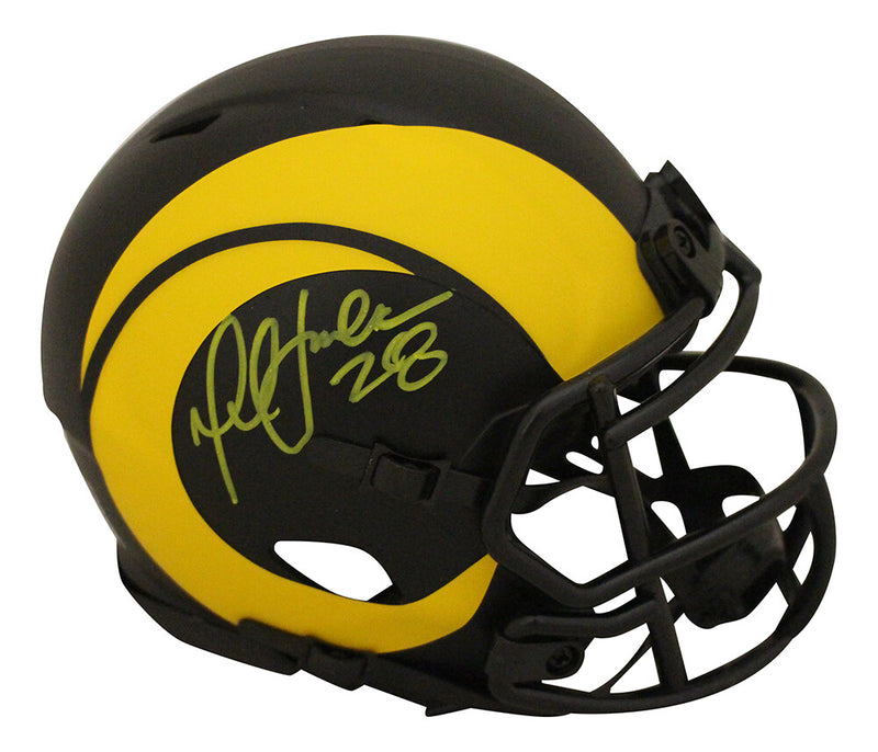 Marshall Faulk Autographed Los Angeles Rams Eclipse Mini Helmet