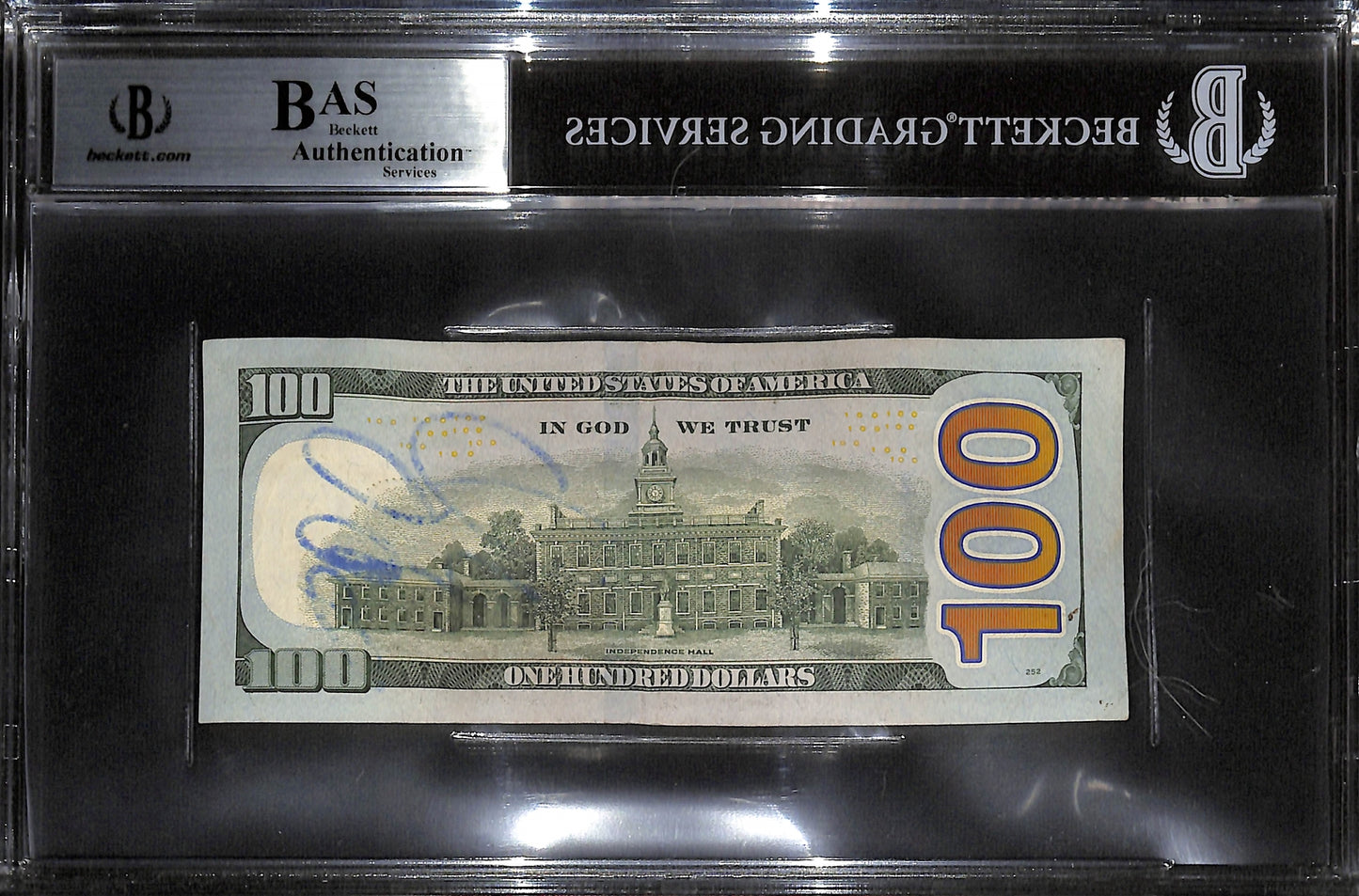 Floyd Mayweather Signed $100 Bill Beckett BAS Grade 10 Autograph Slabbed