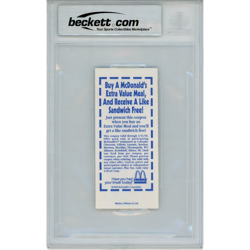 Rod Smith Denver Broncos Autographed Inscribed 1st NFL TD Ticket Stub (BAS)