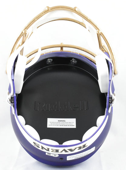 Ray Lewis Autographed Baltimore Ravens 2024 Alternate Speed Helmet